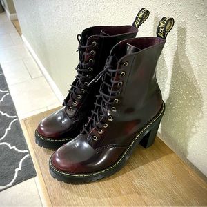 Dr Martens Kendra Arcadia size 8 in US and 6 in UK, cherry color